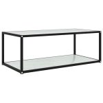 Long Rectangular Medium Glass Table 5