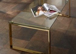 Rectangular Gold Legged Glass Table (3)