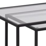 Step Design Glass Top Table 2